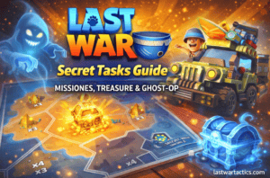 Geheime Missionen, Versteckter Schatz und Geister Ops in Last War
