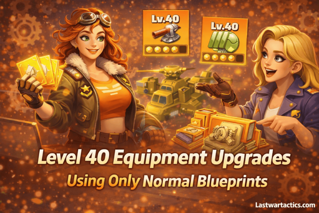 Ausrüstung in Last War optimieren Blaupausen